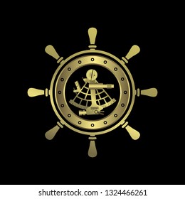 design of the steering wheel with a gauge