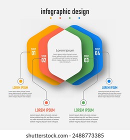 Design step infographic workflow chart number infographic process step chart with line icons Information vector concept Illustration of step information chart and infographic