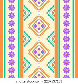 design for straight down fashion background, wallpaper, batik, fabric, clothing, and wrapping. Geometric ethnic pattern traditional, Moroccan kaftans tribe leave diamond seamless art embroidery style.