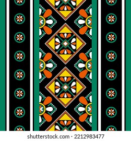 design for straight down fashion background, wallpaper, batik, fabric, clothing, and wrapping. Geometric ethnic pattern traditional, Moroccan kaftans tribe leave diamond seamless art embroidery style.