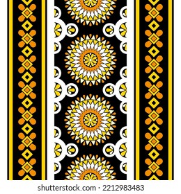 design for straight down fashion background, wallpaper, batik, fabric, clothing, and wrapping. Geometric ethnic pattern traditional, Moroccan kaftans tribe circle signs seamless art embroidery style.