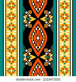 design for straight down fashion background, wallpaper, batik, fabric, clothing, and wrapping. Geometric ethnic pattern traditional, Moroccan kaftans tribe leave sign seamless art embroidery style.