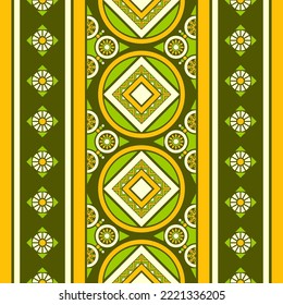 design for straight down fashion background, wallpaper, batik, fabric, clothing, and wrapping. Geometric ethnic pattern traditional, Moroccan kaftans diamond in circle seamless art embroidery style.