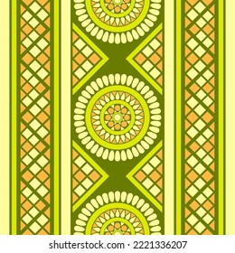design for straight down fashion background, wallpaper, batik, fabric, clothing, and wrapping. Geometric ethnic pattern traditional, Moroccan kaftans tribe flower circle seamless art embroidery style.
