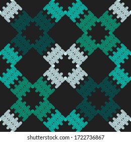 The design of the striped rectangles. Ethnic boho ornament. Seamless background. Tribal motif. Vector illustration for web design or print.
