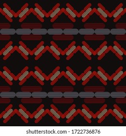The design of the striped rectangles. Ethnic boho ornament. Seamless background. Tribal motif. Vector illustration for web design or print.