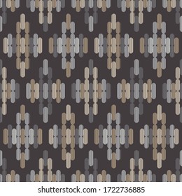 The design of the striped rectangles. Ethnic boho ornament. Seamless background. Tribal motif. Vector illustration for web design or print.
