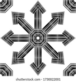 The design of the strips. Patterned texture. Ethnic boho ornament. Seamless background. Vector illustration for web design or print.