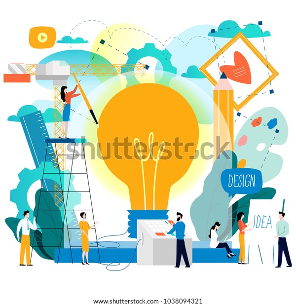 Design Studio Designing Drawing Graphic Design Stock Vector (Royalty ...