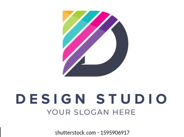Design studio logo (letter D) 