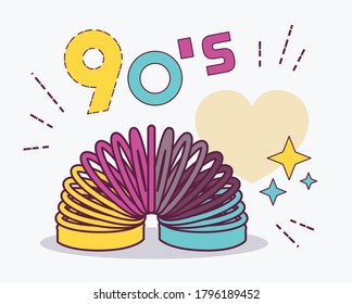 Design style element collection 90s. Item from 90s toy. USSR. Vector illustration. 