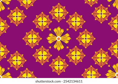 El estilo de diseño es floral Diseño para usar con alfombra, Fondo de pantalla, envoltura, tela, ropa, alfombra, fundas de almohadas