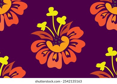 El estilo de diseño es floral Diseño para usar con alfombra, Fondo de pantalla, envoltura, tela, ropa, alfombra, fundas de almohadas