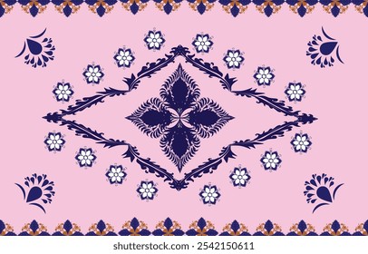 El estilo de diseño es floral Diseño para usar con alfombra, Fondo de pantalla, envoltura, tela, ropa, alfombra, fundas de almohadas