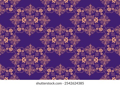 The design style is floral Design for use with carpet, wallpaper, wrapping, fabric, clothing, rug, pillowcases