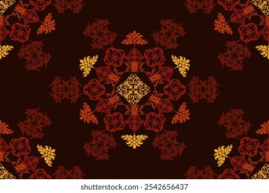 El estilo de diseño es floral Diseño para usar con alfombra, Fondo de pantalla, envoltura, tela, ropa, alfombra, fundas de almohadas