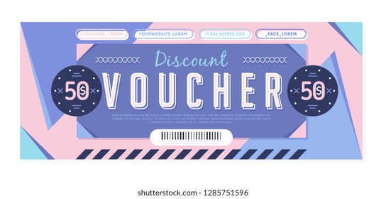 Design of stylish design value with 50 value on purchases in shop