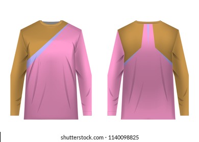 Design for sublimation print. Jersey for extreme sport. Sportswear for competition. Team or club uniform. Jersey for mountain bike, motocross, cycling, downhill. Sportswear concept, templates.
