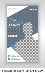 The design is suitable for use on business social media platforms like Instagram story.