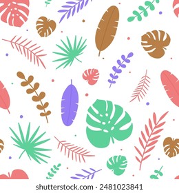 Design of a summer background. Holiday seamless pattern. Vector illustration