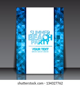 Design for Summer Party Flyer | EPS10 Vector Illustration