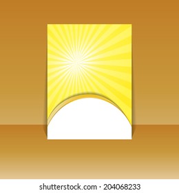 Design for summer party flyer. vector 