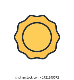 El diseño de la ilustración vectorial de icono de resorte solar, este vector es adecuado para iconos, logotipos, ilustraciones, pegatinas, libros, cubiertas, etc.