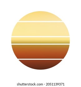 Diseño del fondo rayado de Sunset.
