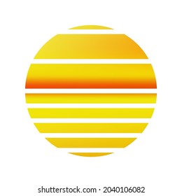 Diseño de papel tapiz rayado Sunset.