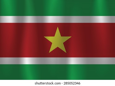design Suriname flag waving vector