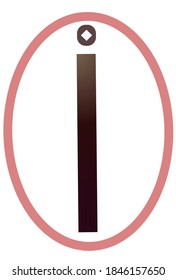 El diseño y el símbolo de i