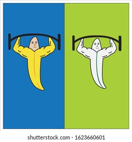 Design symbol banana strong (icon) 