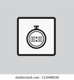 The design of the symbol in black and white frame.