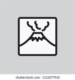 The design of the symbol in black and white frame.