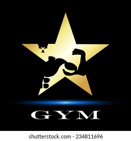 design symbol for gym and fitness, vector