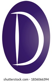 Design und Symbolbuchstabe D