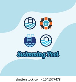 design symbolizes the swimming pool