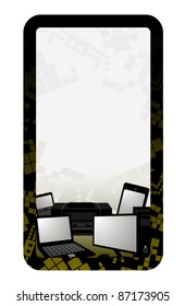 Design of tech background banner
