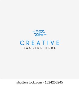 Design technology logo with the initials Z blue