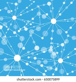 Design Technology Network backgound. Connection concept