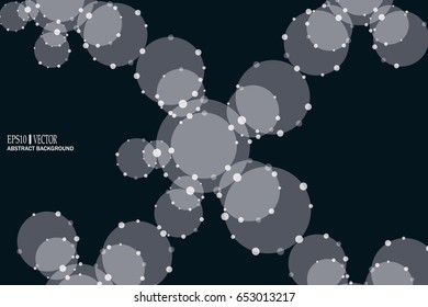 Design Technology Network backgound. Connection concept