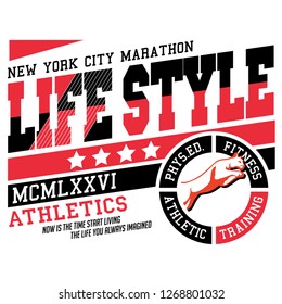 Design for tee, life style, print design