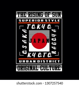 Design tee,element japan typography vector illustration