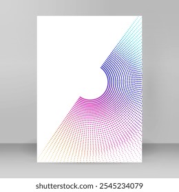 Design temlate cover for Textile Design, Fashion, Home Decor, Beauty for Web-design, Banner, Presentation, package. Icon, Logo, and Background made of Circular Dots, Lines, and Spirals.Holyday Pattern