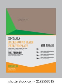 Plantilla de diseño en A4. Puede adaptarse a Brochure,