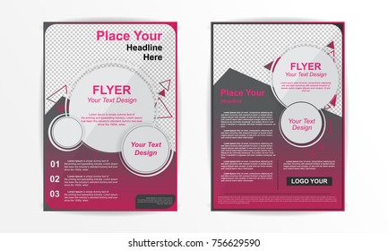 Design Template in A4. Can be adapt to Brochure, Annual Report, Magazine,Poster, Corporate Presentation, Portfolio, Flyer, Banner, Website. vector EPS10