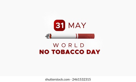 design template about commemorating world no tobacco day. concept of caring for lung health from tobacco. No smoking design. awareness of the health dangers of tobacco
