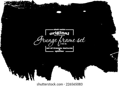 Design template. Abstract grunge frame texture. Stock vector set - easy to use