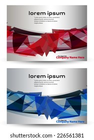 Design Template. Abstract red triangle vector background