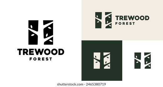 Design template of abstract tree logo.
Forest, garden, plan.
Icon symbol, vector EPS 10.